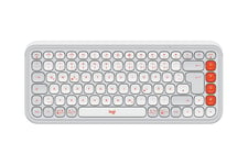 Logitech POP Icon Keys - tangentbord - QWERTZ - tysk - offwhite, orange Inmatningsenhet