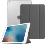 Coque Pour Ipad Air 2 2014 / Ipad Air 2013 9.7 Pouces - Etui De Protection Mince Et Léger Housse Arrière Semi-Transparent Avec Fonction Sommeil/Réveil Automatique, Gris Sidéral.[F3749]