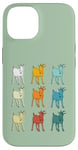 Coque pour iPhone 14 Goat Lover Farm Animals Retro Glitch Goats