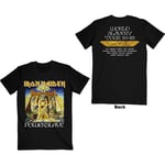 Iron Maiden T Shirt Powerslave World Slavery Tour Official Mens Black S