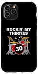 Coque pour iPhone 11 Pro Batteur 30e anniversaire, Rockin' My Thirties, musicien