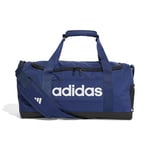 adidas Mixte Essentials Linear Duffel Bag, Dark Blue/White, S