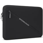 DOMISO 17,3 Pouces Housse Ordinateur Portable pour 17-17,3 Pouces Dell ASUS HP Chromebook Samsung Notebook, Modèle de LettreProtection Pochette/Sac PC Portable Antichoc Étanche, Noir