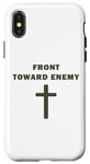 iPhone X/XS Front Toward Enemy – Christian Faith Military Cross of Jesus Case