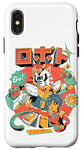 Coque pour iPhone X/XS Neko Roboto Kawaii Mecha Hero Japonais Dessin Animé Chat Robot