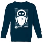 Wall-E Eve Schematic Kids' Sweatshirt - Navy - 3-4 ans