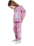 NAME IT Kids' Peppa Pig Long Sleeve Pyjama Set, Mauve Orchid