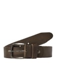 Jack & Jones NOS Jacpaul Leather Belt Noos Ceinture Homme, Gris (Castlerock Castlerock), 80