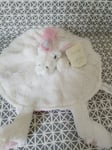 Doudou plat licorne blanc rose Antonio Home  neuf