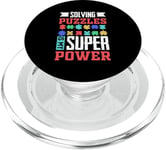 Résoudre Des Énigmes Est Mon Super Pouvoir Jeu Puzzler PopSockets PopGrip pour MagSafe