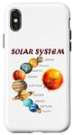 Coque pour iPhone X/XS Système solaire pour garçons, enfants, planètes, science