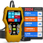 MOTOPOWER MP69040 Car OBD2 Scanner Code Reader Engine Fault Code Reader Scanner CAN Diagnostic Scan Tool for All OBD II Protocol Cars - Yellow