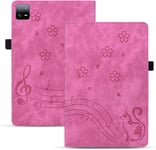 Coque Pour Tablette Xiaomi Pad 6 Pro/Xiaomi Pad 6 11 Pouces 2023 Pu Cuir Flip Housse Étui Tablette Xiaomi Pad 6 Pro/Xiaomi Pad 6 Cover Avec Portefeuille Support Fonction,Rose Foncé[Lle244987]