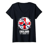 Womens Women 2024 England Player Sports 2024 Womens England V-Neck T-Shirt