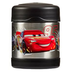 Thermos - Disney Cars Food Flask (290ml) - BPA Free, Stainless Steel, Spill Proof, Lightning McQueen Thermal Kids Flask with Personalised Name Labels for Lunch Box, 5 Hours Hot & 7 Hours Cold