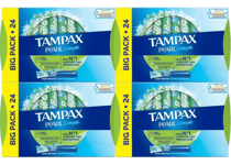 Tampax Pearl Compak Super Tampons, 4 x 24 Pack