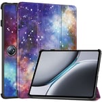 EIDERWOOD OnePlus Pad 2 Tri-Fold Tri-Fold Konstläder Fodral med Sleep-Wake Funktion - Galaxy