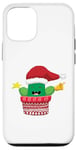 iPhone 12/12 Pro FUNNY CHRISTMAS TSHIRT. CHRISTMAS CACTUS. BELL STAR AND HAT Case