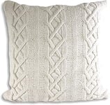 Paoletti Aran C/Case 55X55 Cream, Coton, Sahne, 55x55cm