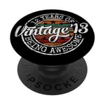 Vintage 2013 Bday Stamp 12th Birthday Gifts 12 Year Old PopSockets Adhesive PopGrip