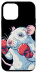 iPhone 12 mini Boxing White Rat Statement Graphic Costume Case