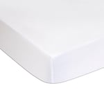 Protège Matelas Alèse 140x190 cm Imperméable Lit Deux Places | Molleton Coton Micro Respirant | Souple et Silencieux | Ultra Doux | Protection Matelas Forme Drap Housse | Blanc | Oeko Tex