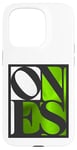 Coque pour iPhone 15 Pro Graphique vert et blanc « One of Them Ones »