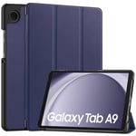 samsung Samsung Galaxy Tab A9 X115 Tri-Fold PU Case Navy