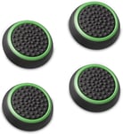 Protection De Stick Manette Ps4 Ps3 ¿ Lot De 4 - Capuchon De Joystick Pr Manette Xbox One/One S - Xbox 360 - Nintendo Wii U ¿ Protection Tête De Joystick ¿ Noir Et Vert