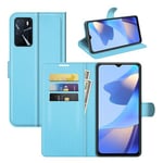 Oppo A16S Pu Wallet Case [Lightblue]