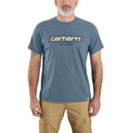 Carhartt Men's Core Logo T-Shirt S/S Thundercloud Heather, XXL