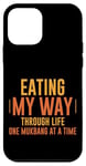 Coque pour iPhone 12 mini Eating My Way Through Life One Mukbang At A Time