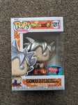 Funko POP DragonBall Super Goku Ultra Instinct NYCC 2022 Exc #1211 Careful Pack