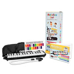 Cascha Melodica Children and Adults I Melodica 32 Keys Including Carry Bag and Textbook I Versatile Fun Textbook with Key Stickers for Learning Melodica I Wind Instrument Including Mouthpiece