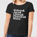 Magic The Gathering Names Women's T-Shirt - Black - M - Black