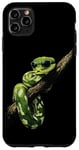 Coque pour iPhone 11 Pro Max Amoureux Drôles De Python D'arbre Vert, Serpents, Reptiles