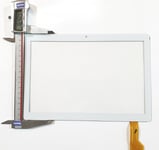 blanc: ecran tactile touchscreen digitizer 10inch Thomson TEO10S-RK2BK64S