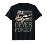 Never forget VHS, Floppy Disc and Cassette Tapes gifts T-Shirt