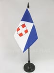 DRAPEAU DE TABLE HAUTE-SAVOIE 15x10cm - PETIT DRAPEAUX DE BUREAU DÉPARTEMENT HAU