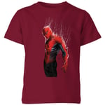 Marvel Spider-man Web Wrap Kids' T-Shirt - Burgundy - 3-4 Years