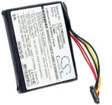 Kompatibelt med TomTom 4CT50, 3.6(3.7V), 1000 mAh