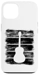 Coque pour iPhone 13 Guitare Esquisse Instrument de musique pour guitaristes