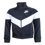 Nike Kids G Nsw Heritage Fz Sweatshirt - Black/White/Wolf Grey/White, Medium