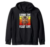 Living the Hoot Life Owl Zip Hoodie