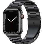 Metallrem för Apple Watch Ultra 49mm 8 7 45mm 41mm Rostfritt stål Smart Watch Armband för Iwatch 6 5 4 3 Se 44mm 42mm 40mm Black For 38mm or 40mm