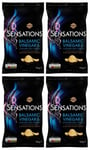 4x Sensations / Balsamic Vinegar&Caramelised Onion / Thick Potato Crisps /150g