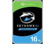 Seagate SkyHawk AI ST16000VE002 - Disque dur - 16 To - interne - 3.5" - SATA 6Gb/s - mémoire tampon : 256 Mo - avec 3 ans de Seagate Rescue Data Recovery