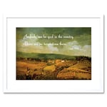 Wee Blue Coo Quote Oscar Wilde Anyone Country Good Framed Wall Art Print