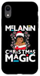 iPhone XR Black Mrs Clause Melanin Christmas Magic Natural Lace Front Case