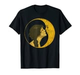 Kiss The Man on the Moon Distressed Vintage T Shirt T-Shirt